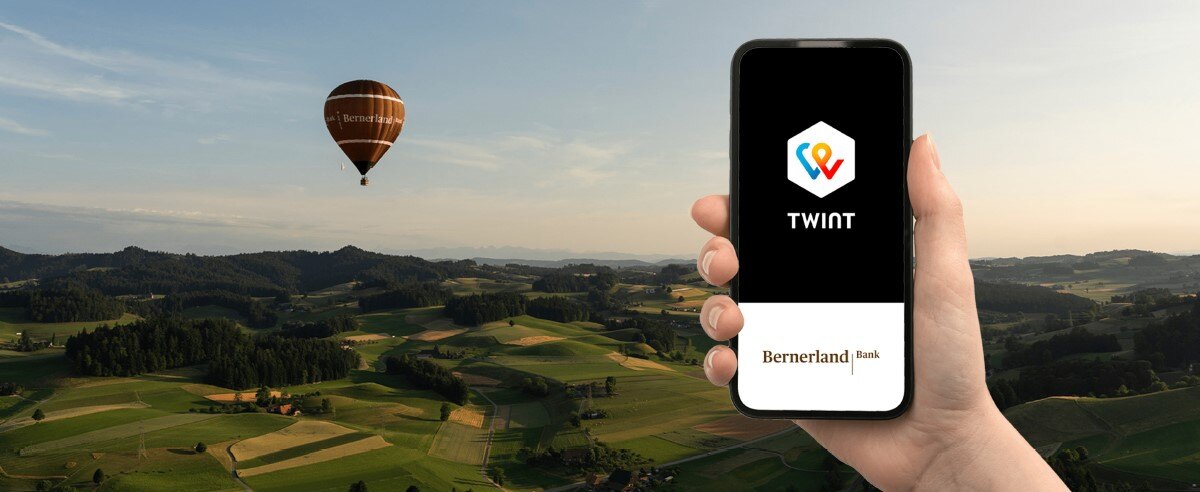 TWINT es einfach. Mit der Bernerland Bank TWINT App